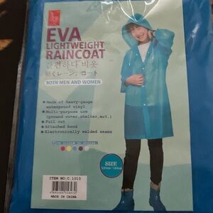 Unisex Blue EVA Raincoat